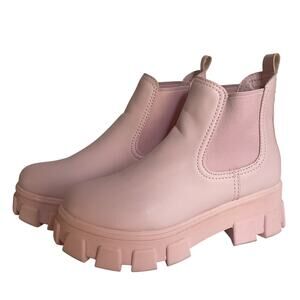 Circus NY Pink Platform Chelsea Boots Women’s 6.5 Chunky Sole Ankle